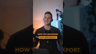 How to export individual clips on Premiere Pro! #tutorial #premierepro