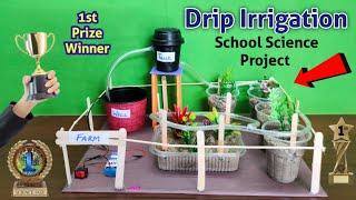 Drip Irrigation Working Model | School Science Project Ideas | Easy science experiments #science