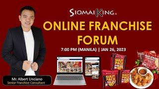 SIOMAI KING FOOD CART FRANCHISE PRESENTATION │Albert Unciano