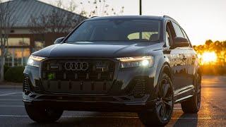 AT NIGHT 2025 Audi Q7 Nighttime Usability Analysis & Headlights Test Review