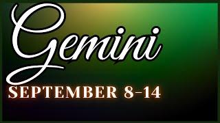 Your wish is coming true....️GEMINISeptember 8-14, 2024 