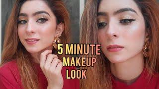 Quick & Easy 5 Minute Makeup Look ~ Maham Pasha