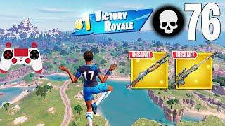 76 Elimination Solo Vs Squads Gameplay Wins (Fortnite Chapter 5 PS4 Controller)
