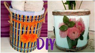 Корзины/кашпо  быстро и просто. Поделки своими руками.  DIY Basket ideas