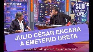 La acalorada conversación de Emeterio Ureta y Julio César Rodríguez