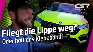 Frontspoiler und Heckspoiler am Skoda Octavia 4 RS - hält das nur mit Klebeband?