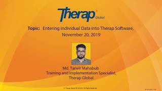 Entering Individual Data into Therap Software