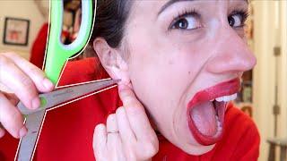 PIERCING MY OWN EARS!