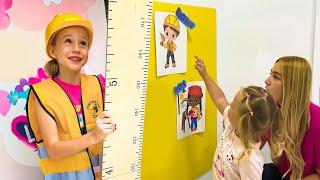 Nastya et Maggie parlent à Naomi des professions - Vidéo d'apprentissage pour les enfants