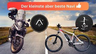 Der kleinste aber beste Navi für Fahrräder und Motorräder