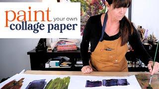 Improve Your Color Skills by Painting Your Own Collage Paper | Color Study Part 2