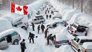 Canada Frozen Over ! Ontario Paralyzed by a Devastating Snowstorm and Power Outages