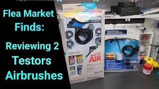 Flea Market Finds - Reviewing 2 Testors Airbrushes  - How Good Do They Spray?