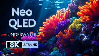 Enchanting Aquatic Life 8K (ULTRA HD)  Beautiful Coral Reef Fish - Relaxing Sleep Meditation Music