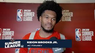 Keion Brooks Jr. on game-high vs. Nuggets | 2024 NBA Summer League Postgame