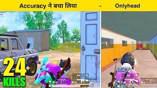 24 solo Kills rush gameplay | Accuracy saved me | Pubg mobile lite - INSANE LION