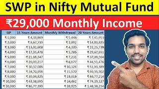 SWP for Monthly Income in Nifty 50 | Systematic Withdrawal Plan in Mutual Funds [Hindi]