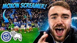 PORTSMOUTH vs DERBY | 2-2 | 4 GOAL THRILLER AT BOUNCING FRATTON & MOXON SCREAMER SILENCES THE RAMS!