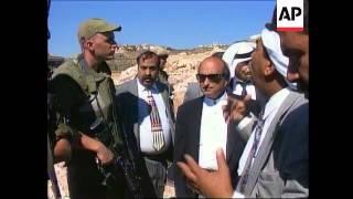 West Bank/Israel - Anti settlemetnt demonstrations