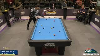 10-BALL ▸ 2021 CSI Michigan Open  ▸ R. Gomez vs A. Yapp