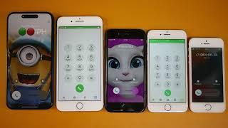 FIVE APPLE INCOMING CALL IPHONE 15 PRO MAX&8PLUS&7&6&SE