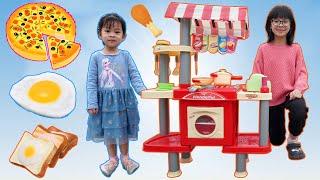 Trò chơi bé tập nấu ăn và bán hàng  AnAn ToysReview TV 