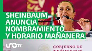 Claudia Sheinbaum presenta gabinete, lunes 12 de agosto 2024