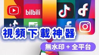 無水印下載神器！輕鬆下載YouTube、TikTok、Bilibili等熱門平台視頻！【AI超級個體 第24期】