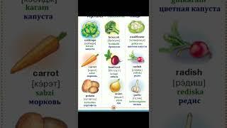 Vegetables - Visual / Picture Dictionary / Vocabulary #english #education