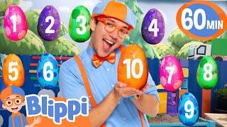 Dino Egg Hunt: Counting 1 to 10 - Blippi's Playdate | Educational Videos for Kids