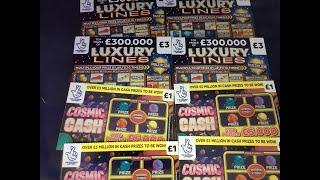 Day 1 of the £111 won from the full pack of Scratch card, £16 spent, how much will we get back