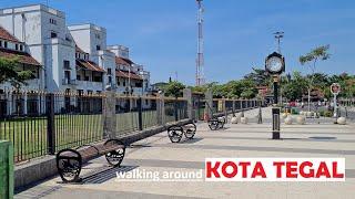 Walking Around Tegal City ‼️ City Walk Kota Tegal to Tegal Station via Alun alun & Taman Pancasila