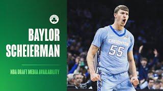Baylor Scheierman Boston Celtics Media Availability