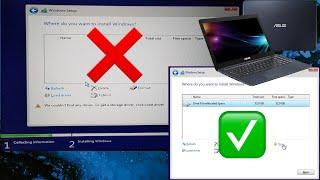 ASUS Not Detect SSD / How to Install Windows? 2025  SOLVED! Intel 12 13 14 Gen