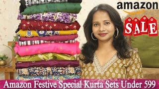 Flipkart Festive Special Kurti/Kurta Pant Dupatta Set Haul under 599 | Ranjana R