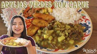 ARVEJAS VERDES SECAS CON CARNE | Receta para principiantes