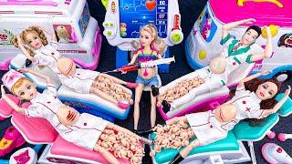 16 Minutes Satisfying with Princess Pregnant Women Doctor Toys,  Doctor Injection Playset ASMR #13