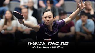 Yuan Wan - Sophia Klee | Halbfinale, Damen-Einzel | TT-Finals 2024 Erfurt | Highlights