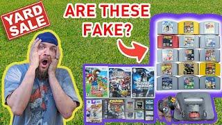 Garage Sale Game Finds! FAKE or REAL N64 Games?