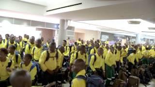 South African Firefighters arrive in Edmonton