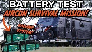 HOW LONG CAN A CARAVAN AIR CONDITIONER SURVIVE OFF GRID? THE ULTIMATE BATTERY TEST!