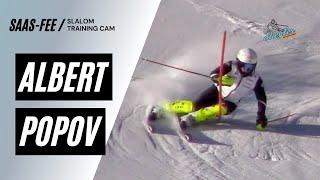 Albert Popov SL Training Saas-Fee 8/13/22