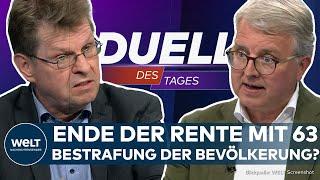 RENTE MIT 63: FDP-Pläne fair oder Bestrafung der arbeitenden Bevölkerung? | DUELL DES TAGES