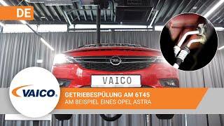 GM 6T45 Getriebespülung am Opel Astra mit V40-2114-XXL