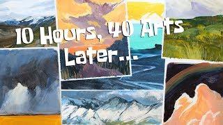 Making 40 Paintings in 10 Hours