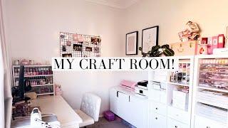 2024 Craft Room Tour!  Small but cosy craft space in a London house!