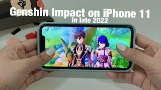 Genshin Impact on iPhone 11 in late 2022️