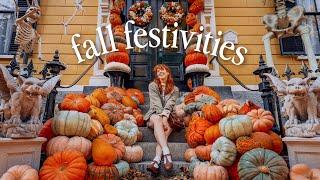 ROMANTICIZING OCTOBER: A GUIDE  trip to salem, boo baskets, pumpkin spice breakfast & fall outfits