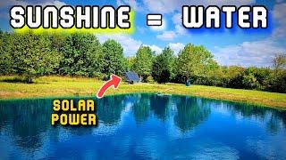 Pond High Water Mark! (in the fall) - RPS Solar Powered Well Pump is AWESOME!