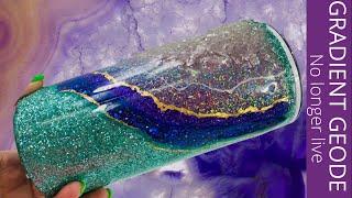 GEODE Glitter Epoxy Tumbler DIY first steps | No longer live